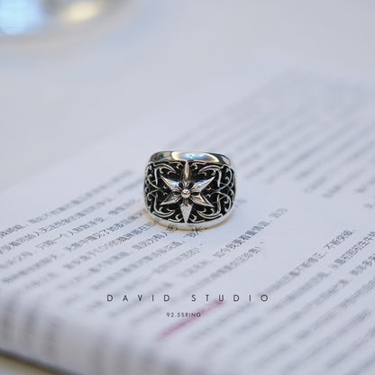 Chrome Hearts Oval Star Ring – Classic