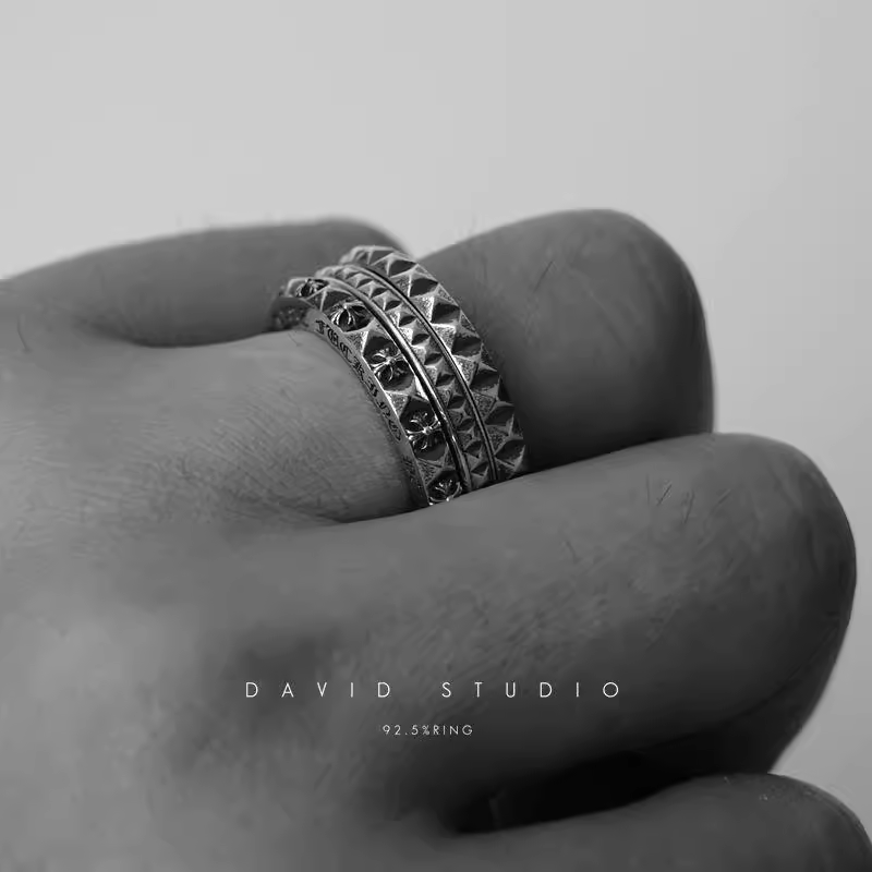 Chrome Hearts True Fucking Punk Ring