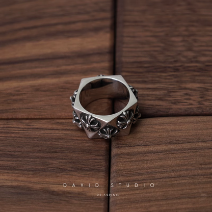 Chrome Hearts CH Plus Pentagon Ring