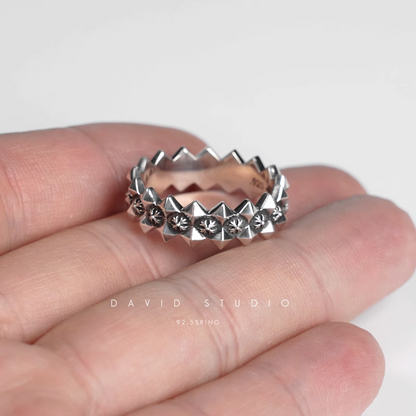 Chrome Hearts CH Plus Ragged Edge Ring