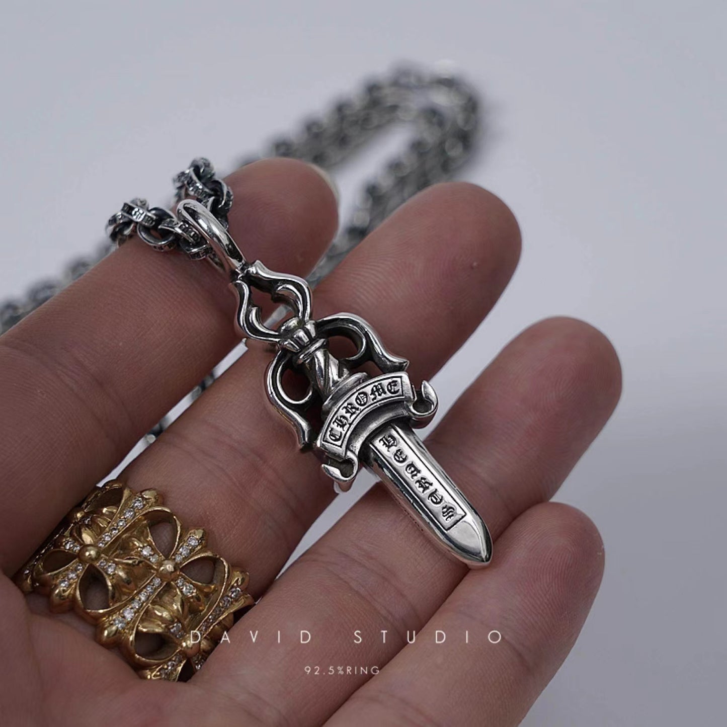 Chrome Hearts Double Dagger Pendant – Paper Chain