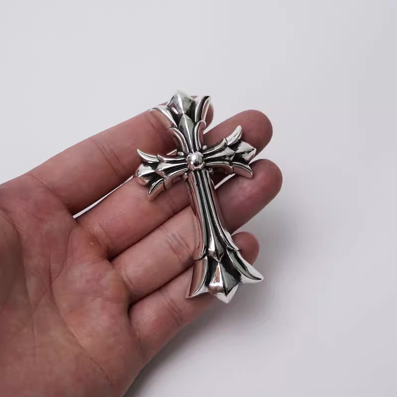 Chrome Hearts Large Double Cross Pendant