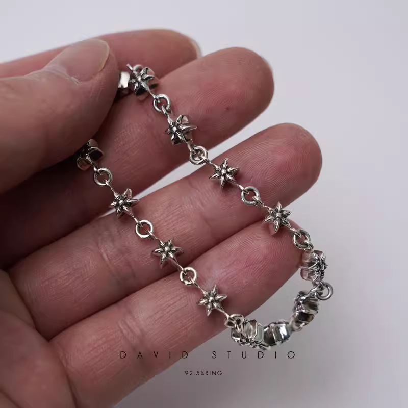 Chrome Hearts TINY 6 Sided Star Bracelet