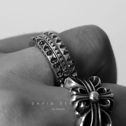 Chrome Hearts True Fucking Punk Ring