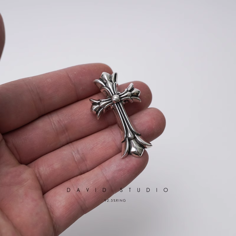 Chrome Hearts Small Double Cross Pendant