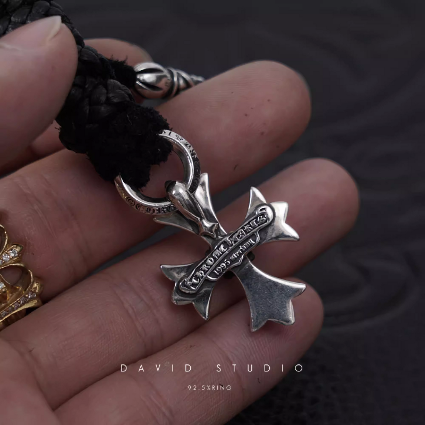 Chrome Hearts Double Plus Charm – Leather