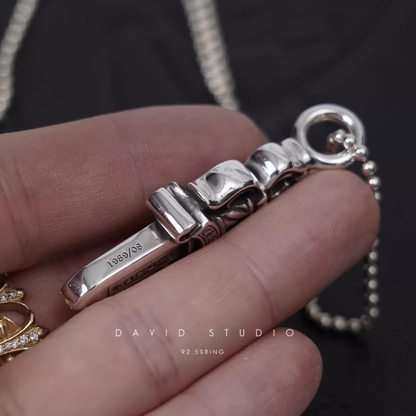 Chrome Hearts Double Dagger Pendant – Ball Chain