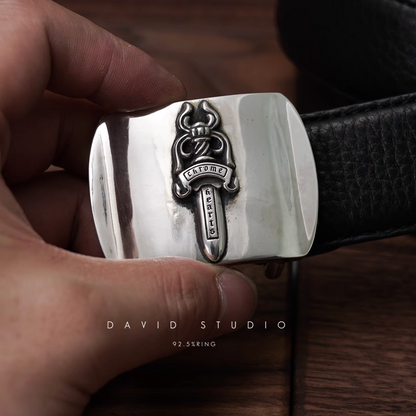 Chrome Hearts Dagger Buckle Cowhide Belt