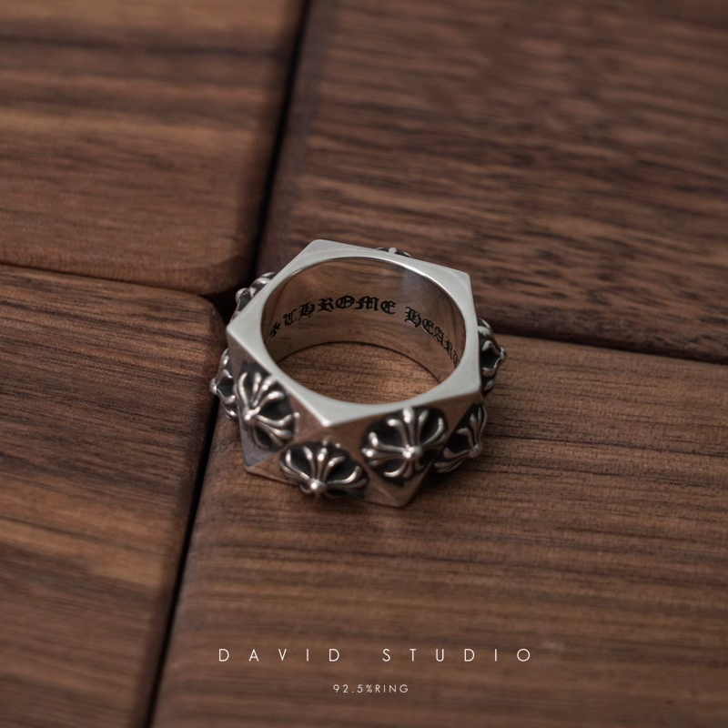 Chrome Hearts CH Plus Pentagon Ring