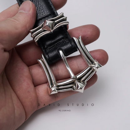 Chrome Hearts Gem Buckle Cowhide Belt