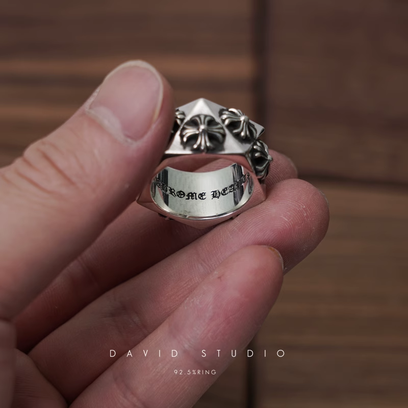 Chrome Hearts CH Plus Pentagon Ring