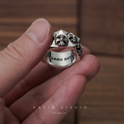 Chrome Hearts CH Plus Pentagon Ring