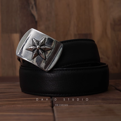 Chrome Hearts Star Buckle Cowhide Belt