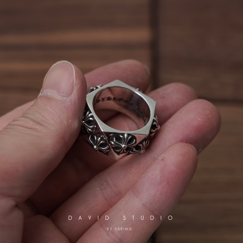 Chrome Hearts CH Plus Pentagon Ring