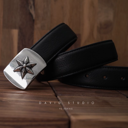 Chrome Hearts Star Buckle Cowhide Belt