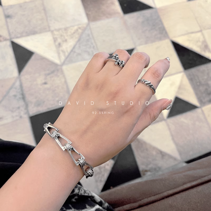 Chrome Hearts Zipper Pattern Bracelet