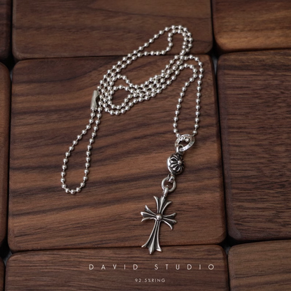 Chrome Hearts Cross Ball Pendant – Ball Chain