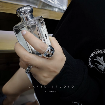 Chrome Hearts Triple CH Plus Flat Ring