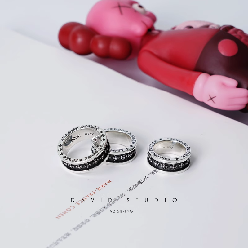 Chrome Hearts TINY CH Plus Spinner Ring