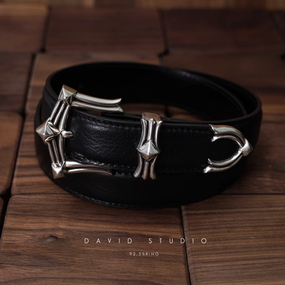 Chrome Hearts Gem Buckle Cowhide Belt