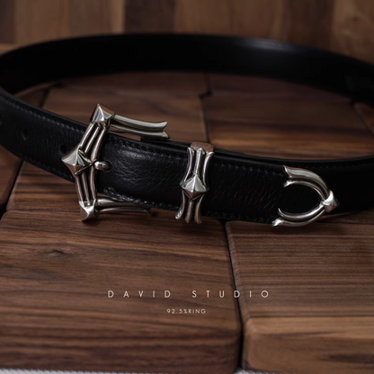 Chrome Hearts Gem Buckle Cowhide Belt