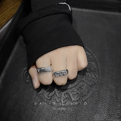 Chrome Hearts Triple CH Plus Flat Ring