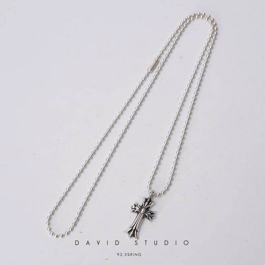 Chrome Hearts Double Cross Charm – Ball Chain