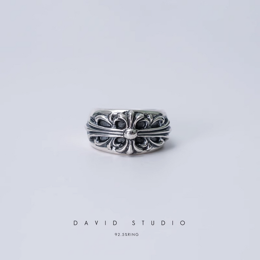 Chrome Hearts Floral Cross Ring