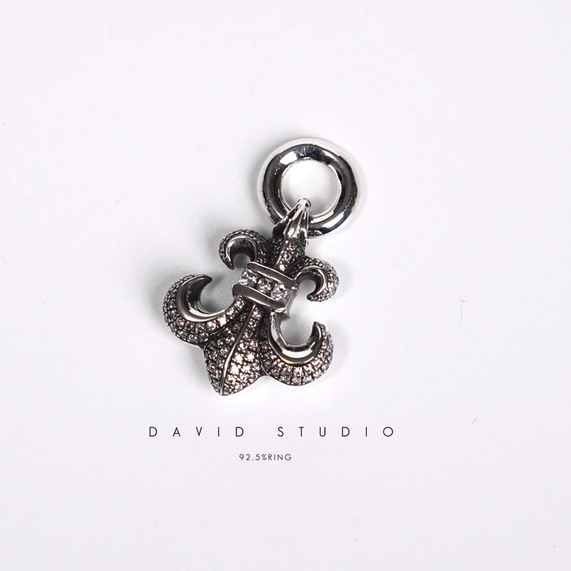 Chrome Hearts BS Fleur Charm With Diamond