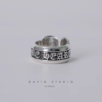 Chrome Hearts Scroll Ring – Small Label Ring