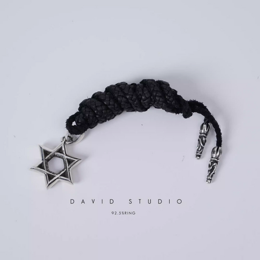 Chrome Hearts Small Star OF David Pendant – Leather