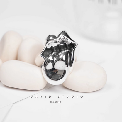 Chrome Hearts Large Rolling Stones Tongue Ring