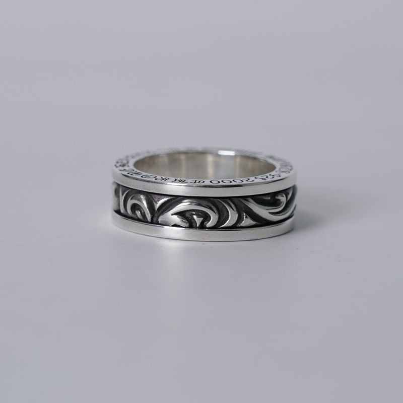 Chrome Hearts Scroll Spinner Ring