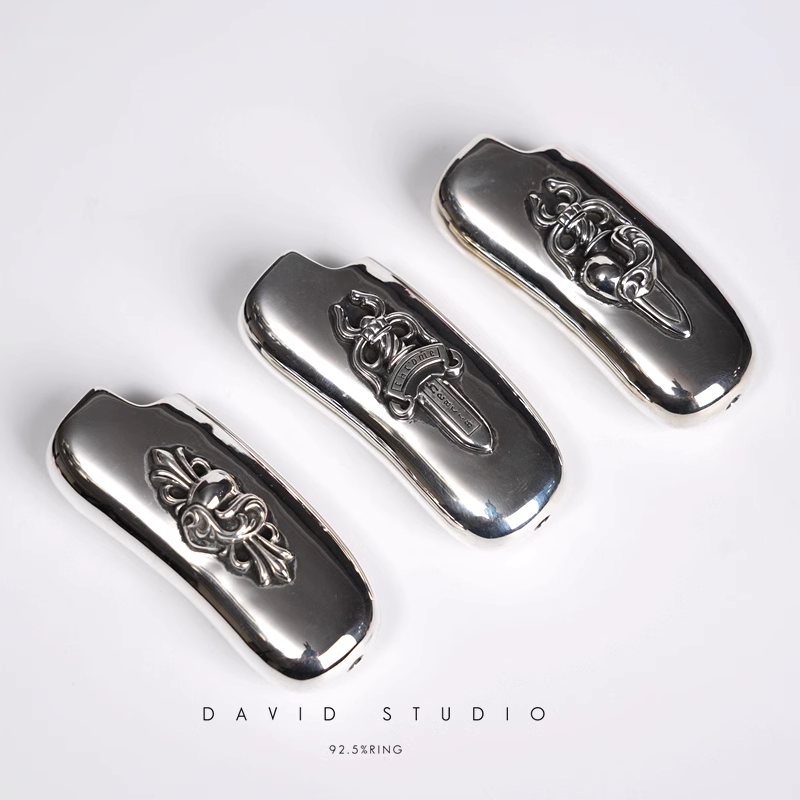 Chrome Hearts Dagger/Heart/Dagger Heart Lighter Case