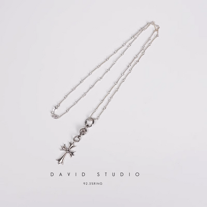 Chrome Hearts Cross Ball Pendant – Twist Chain