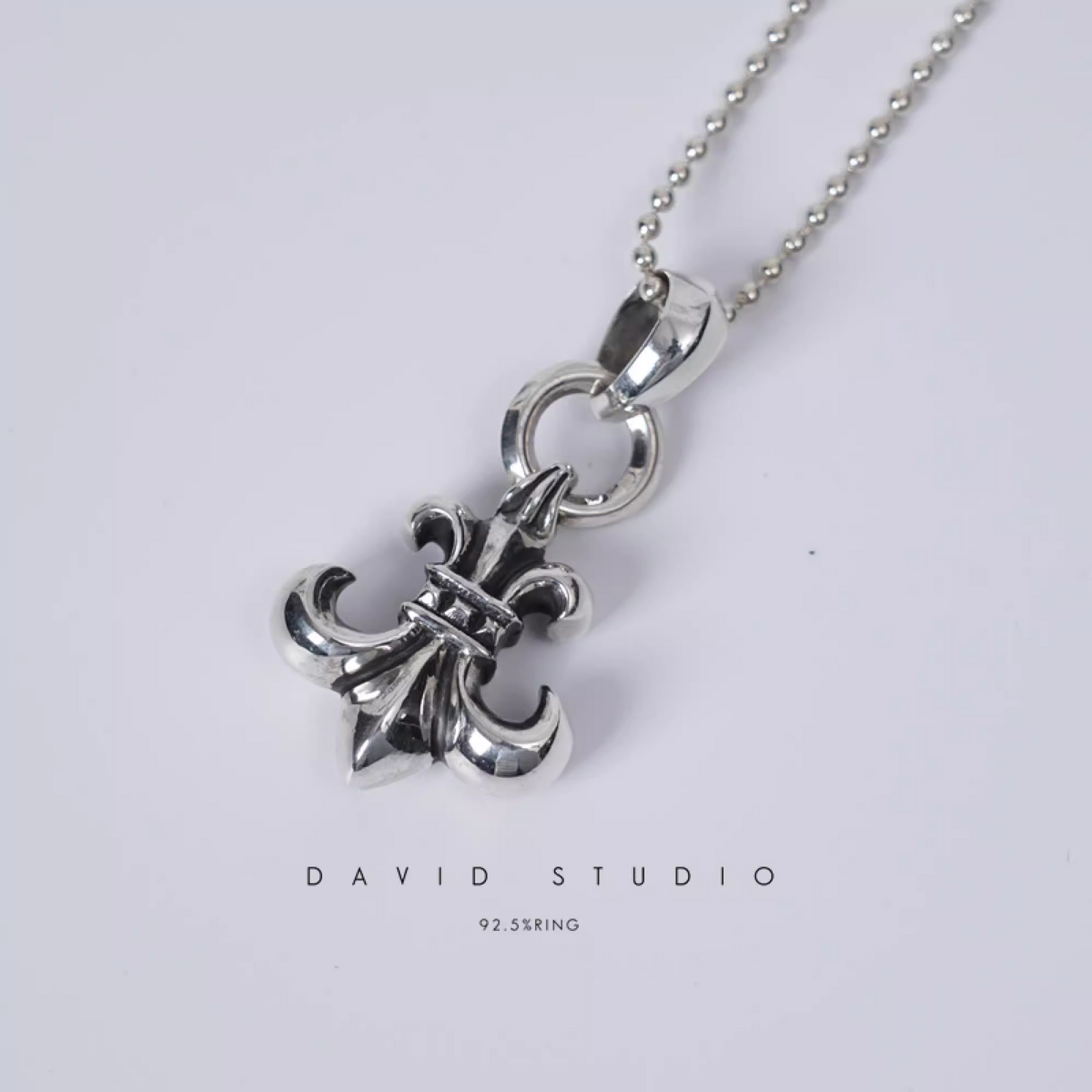 Chrome Hearts BS Fleur Pendant With Bail – Ball Chain