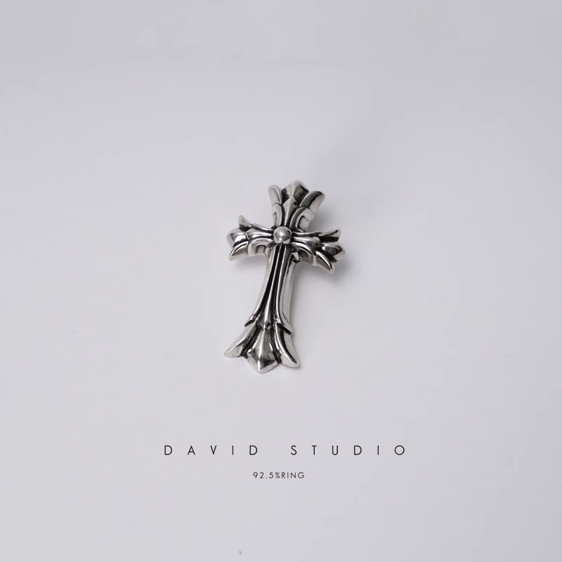 Chrome Hearts Small Double Cross Pendant