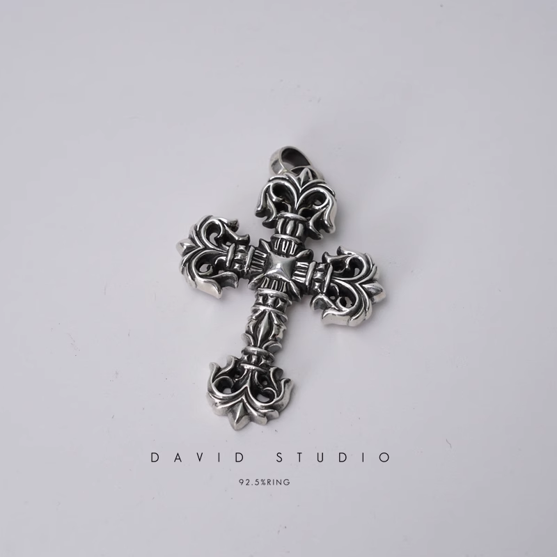 Chrome Hearts Large Filigree Cross Pendant