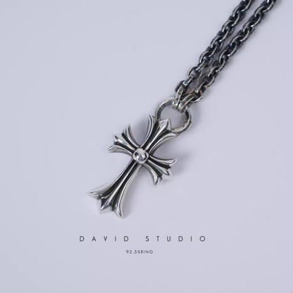 Chrome Hearts Small Cross Pendant With Bail – Paper Chain（Package）