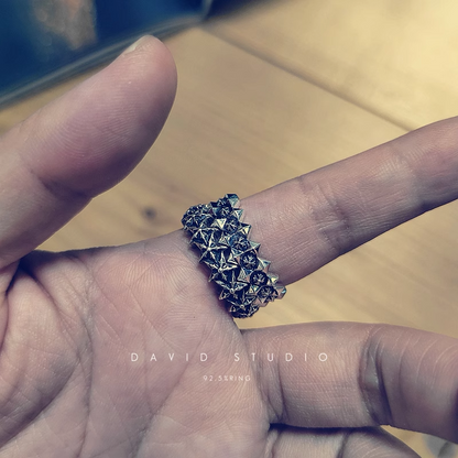 Chrome Hearts CH Plus Ragged Edge Ring