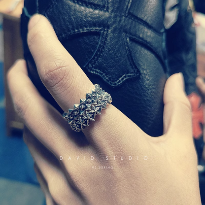 Chrome Hearts CH Plus Ragged Edge Ring