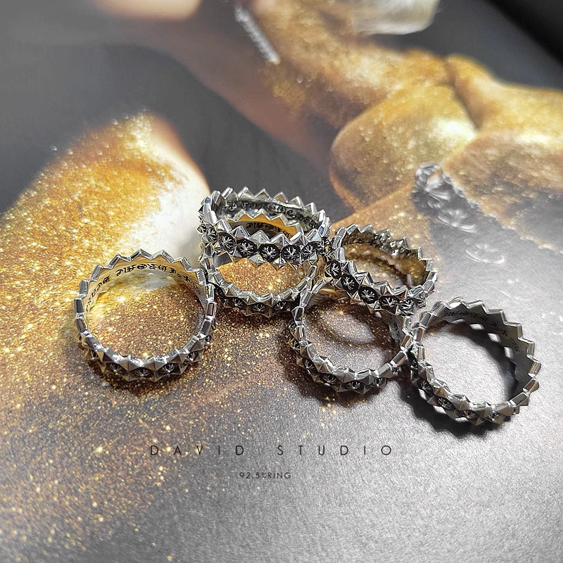 Chrome Hearts CH Plus Ragged Edge Ring