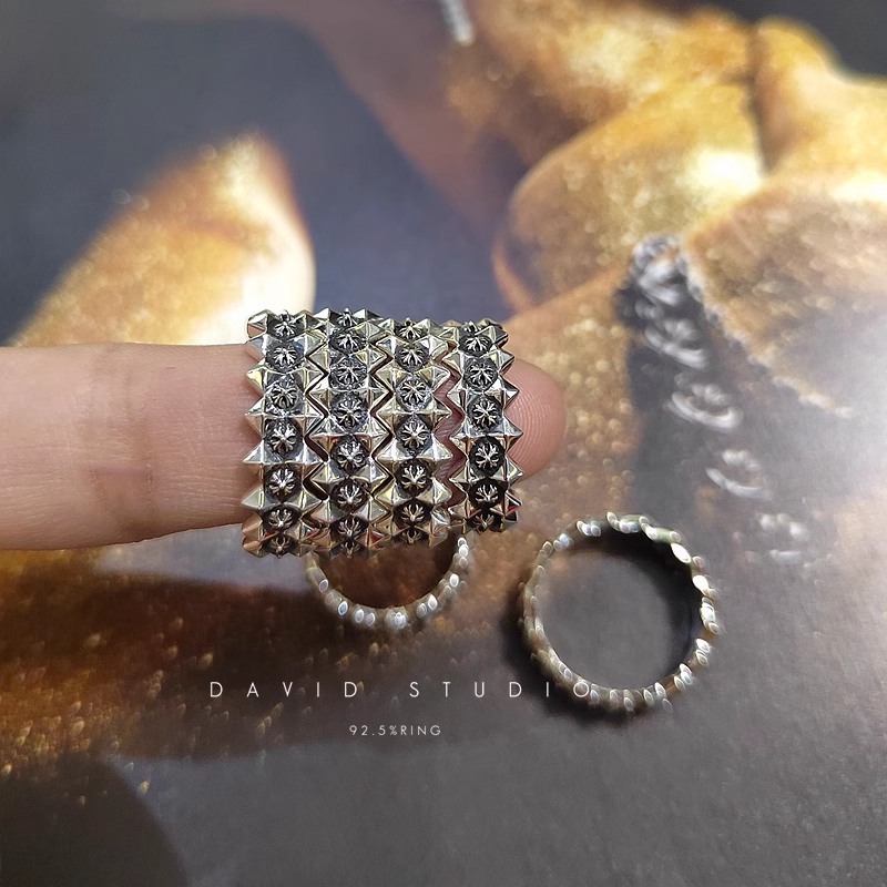 Chrome Hearts CH Plus Ragged Edge Ring