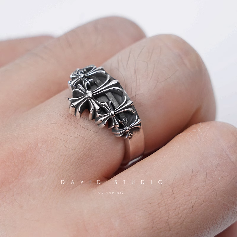 Chrome Hearts Cross Crown Ring