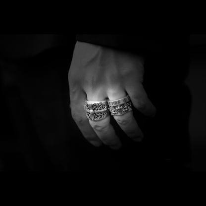 Chrome Hearts CH Plus Pentagon Ring