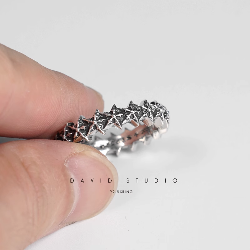 Chrome Hearts 5 Sided Star Loop Ring