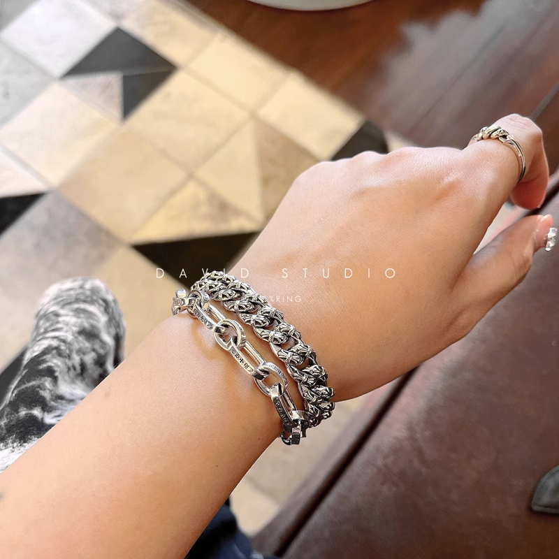 Chrome Hearts Babyfat Fancy Chain Clip Bracelet