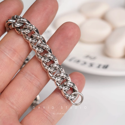 Chrome Hearts Babyfat Fancy Chain Clip Bracelet