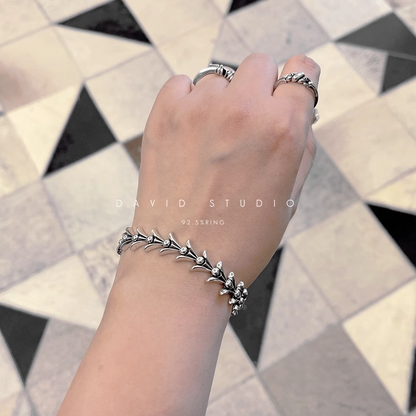 Chrome Hearts Crosstail Bracelet With Logo Tag