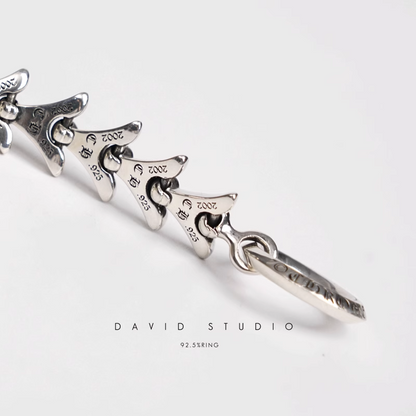 Chrome Hearts Crosstail Bracelet With Logo Tag